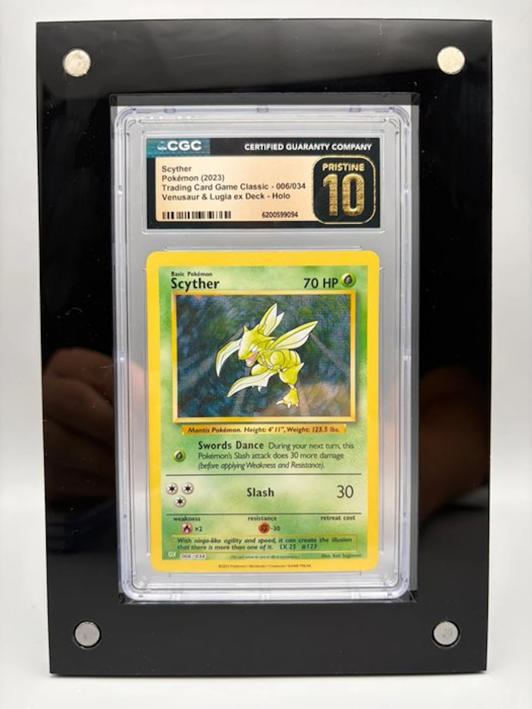 Pokémon Graded card - Scyther - CGC Pristine 10 - Sword & Shield