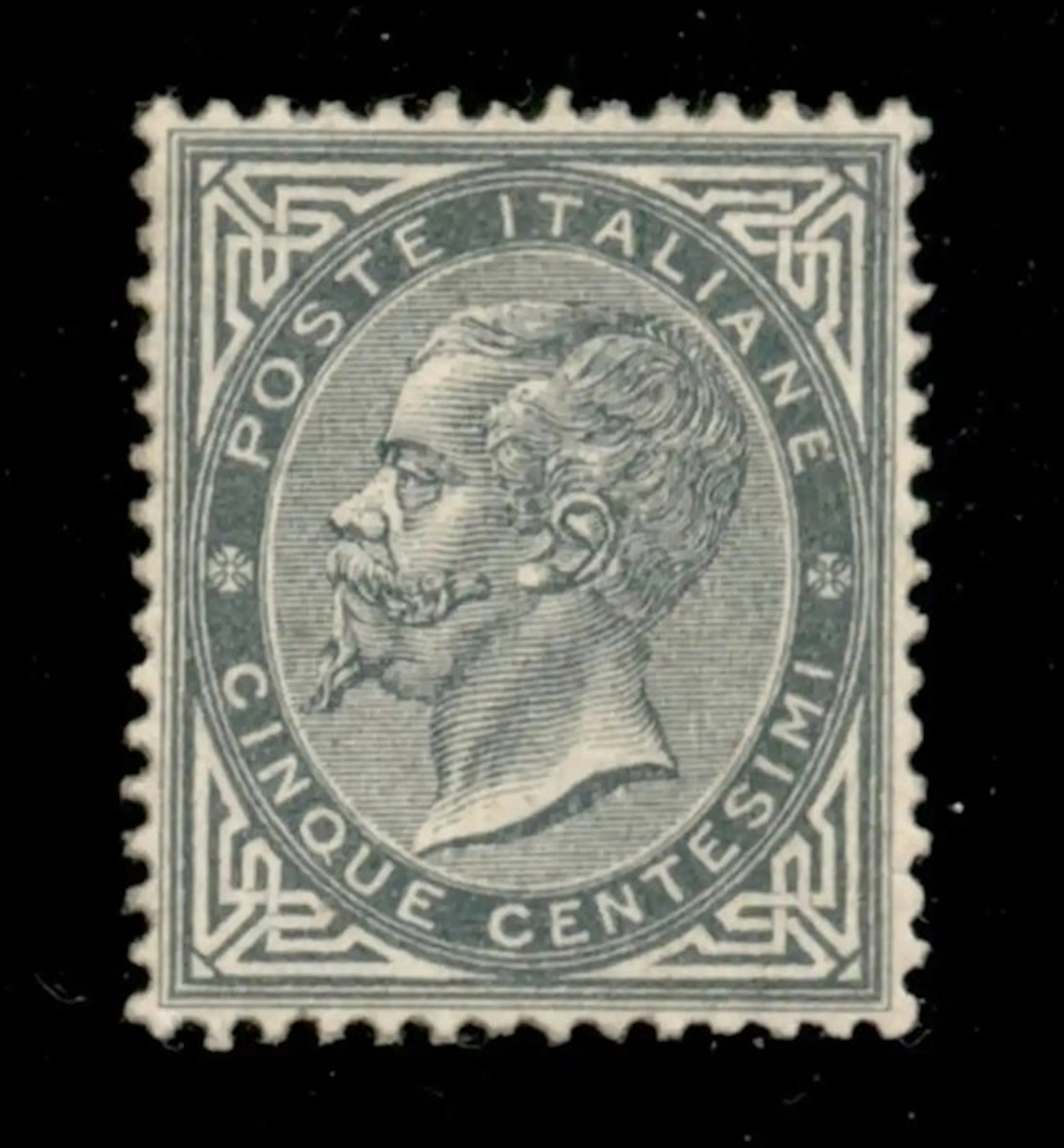 Italy Kingdom 1863 - 5c gray-green