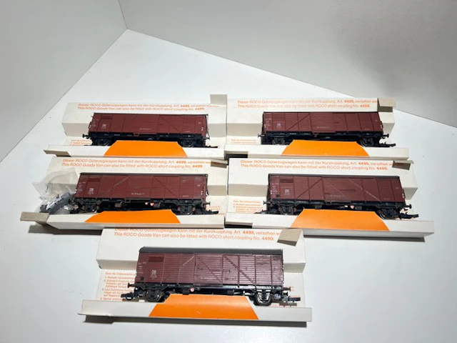 Roco H0 - 4332 - Model train freight wagon set (5) - DB