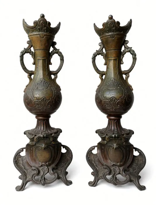 Vase - Patinated bronze - Rococo / Neo-Rococo Style
