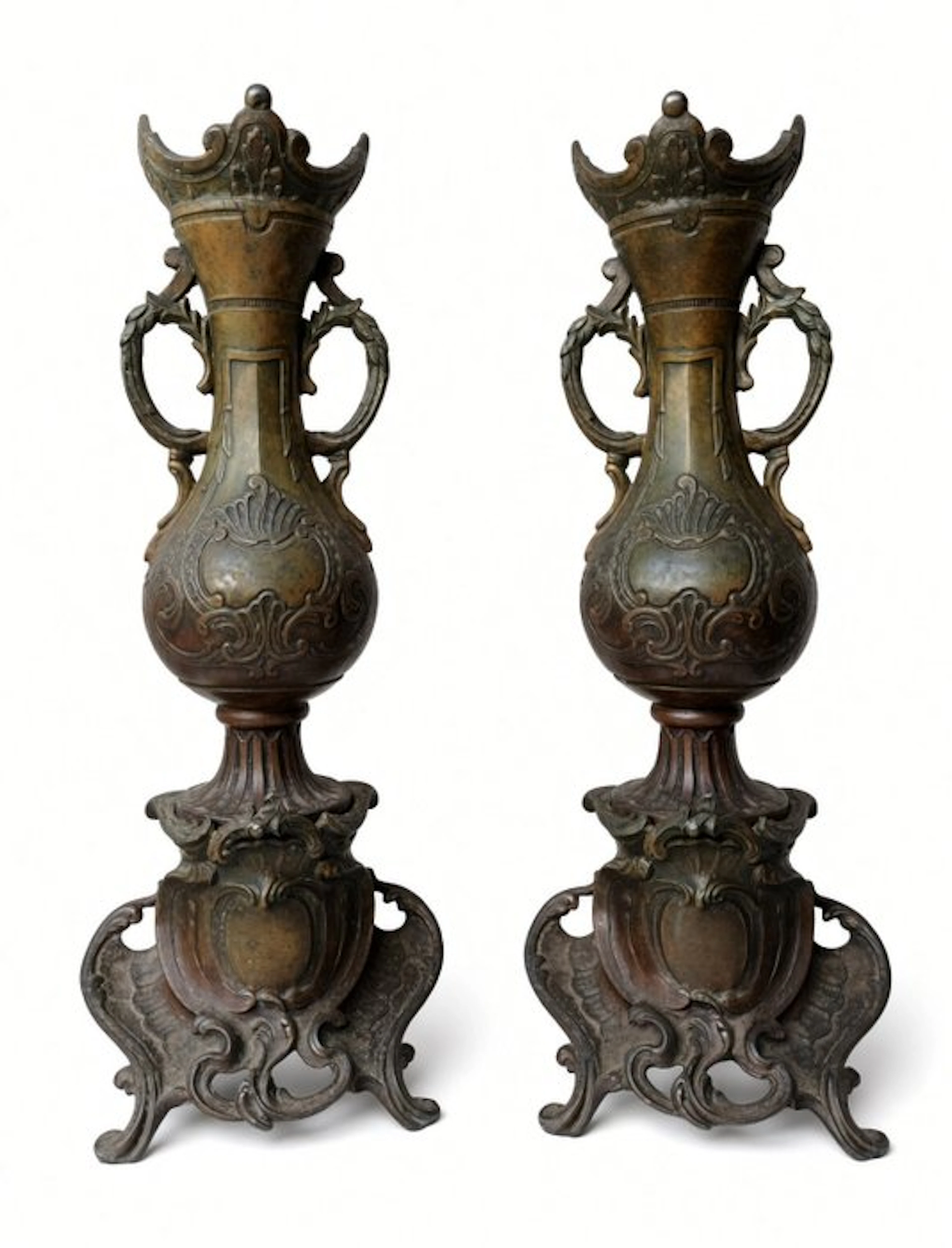 Vase - Patinated bronze - Rococo / Neo-Rococo Style