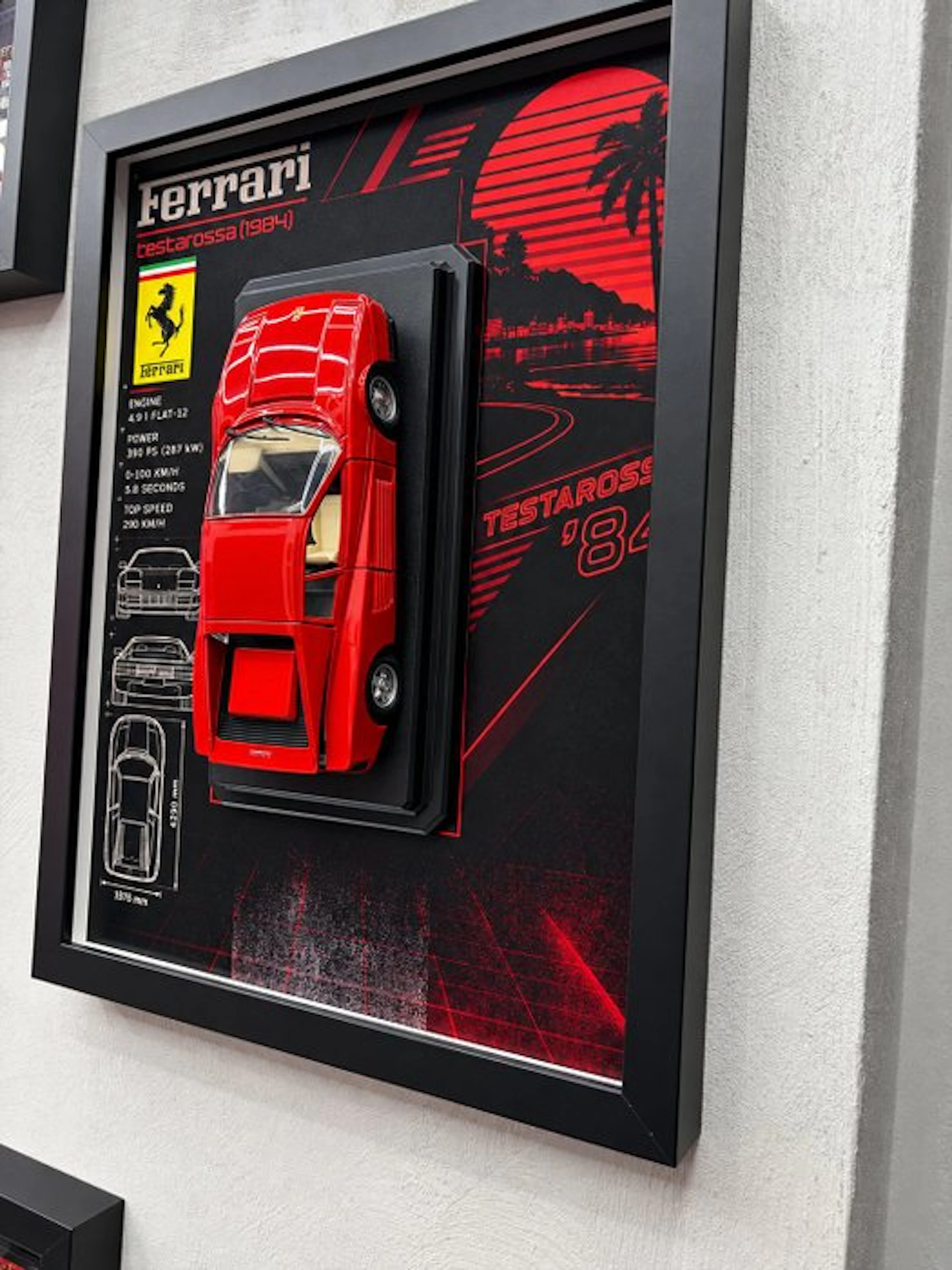 1:24 - Model sports car - Ferrari Testarossa (1984)