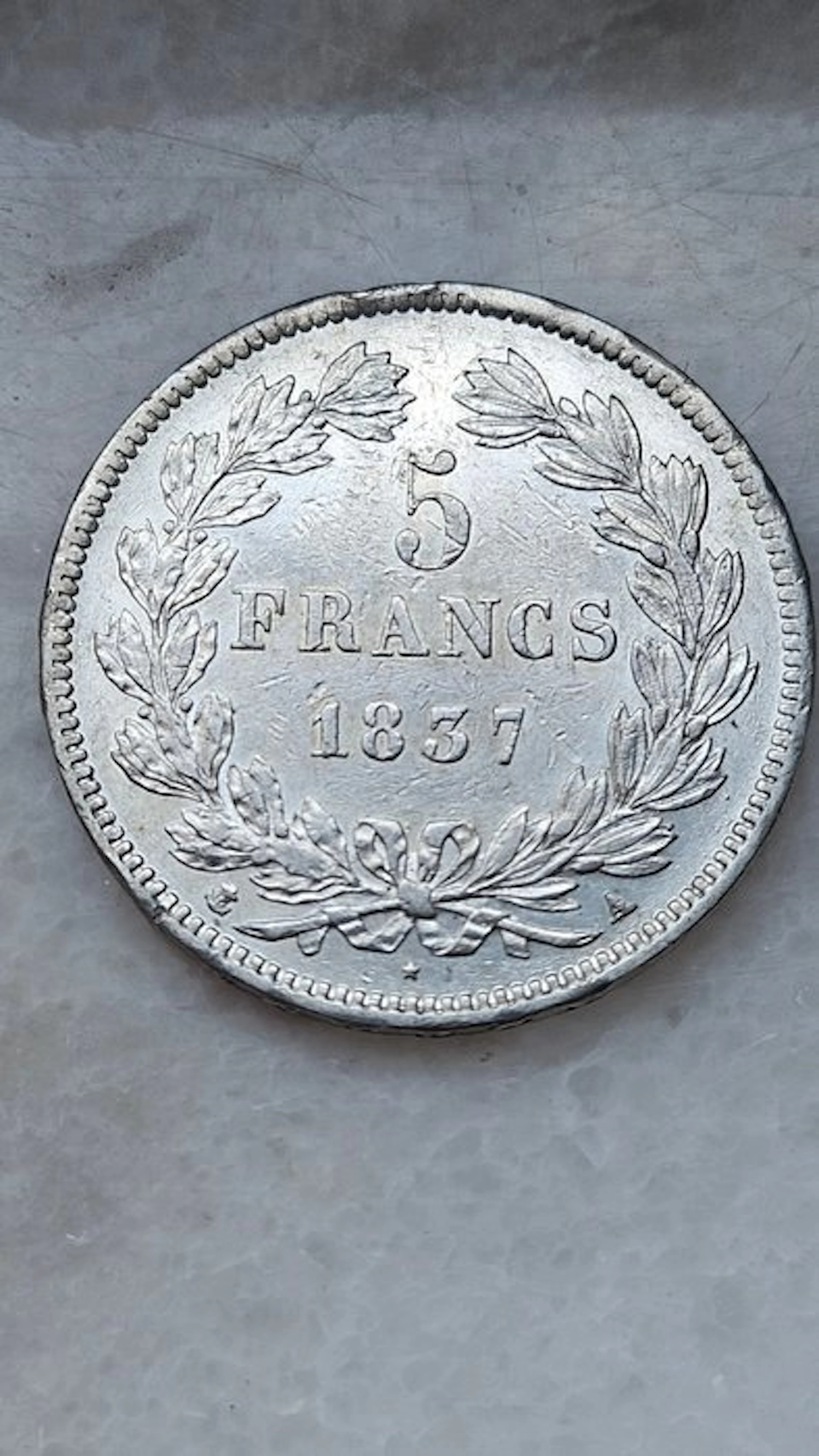 France. Louis Philippe I. 5 Francs 1837-A, Paris (No reserve price)