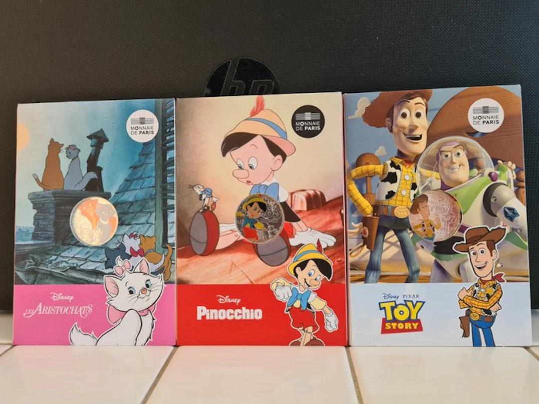 France. 10 Euro 2025 "Disney" (3 monnaies) (No reserve price)