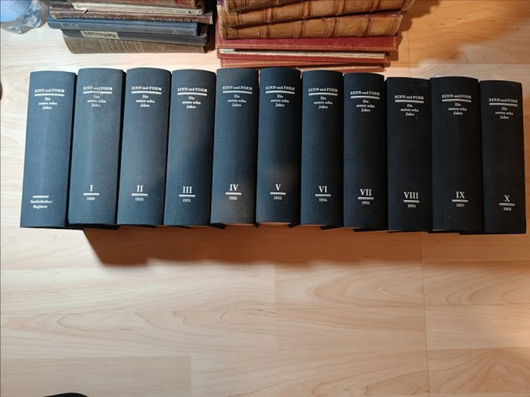 Herausgegeben von der deutschen akademie der künste - Sinn und Form - 1949-1958
