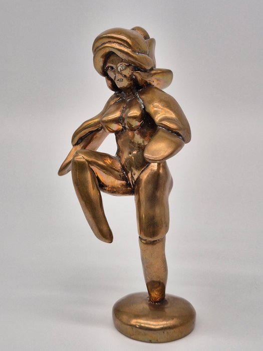 Pierre Pourveur (1949) – „Stehender Frauenakt“ – Bronze...