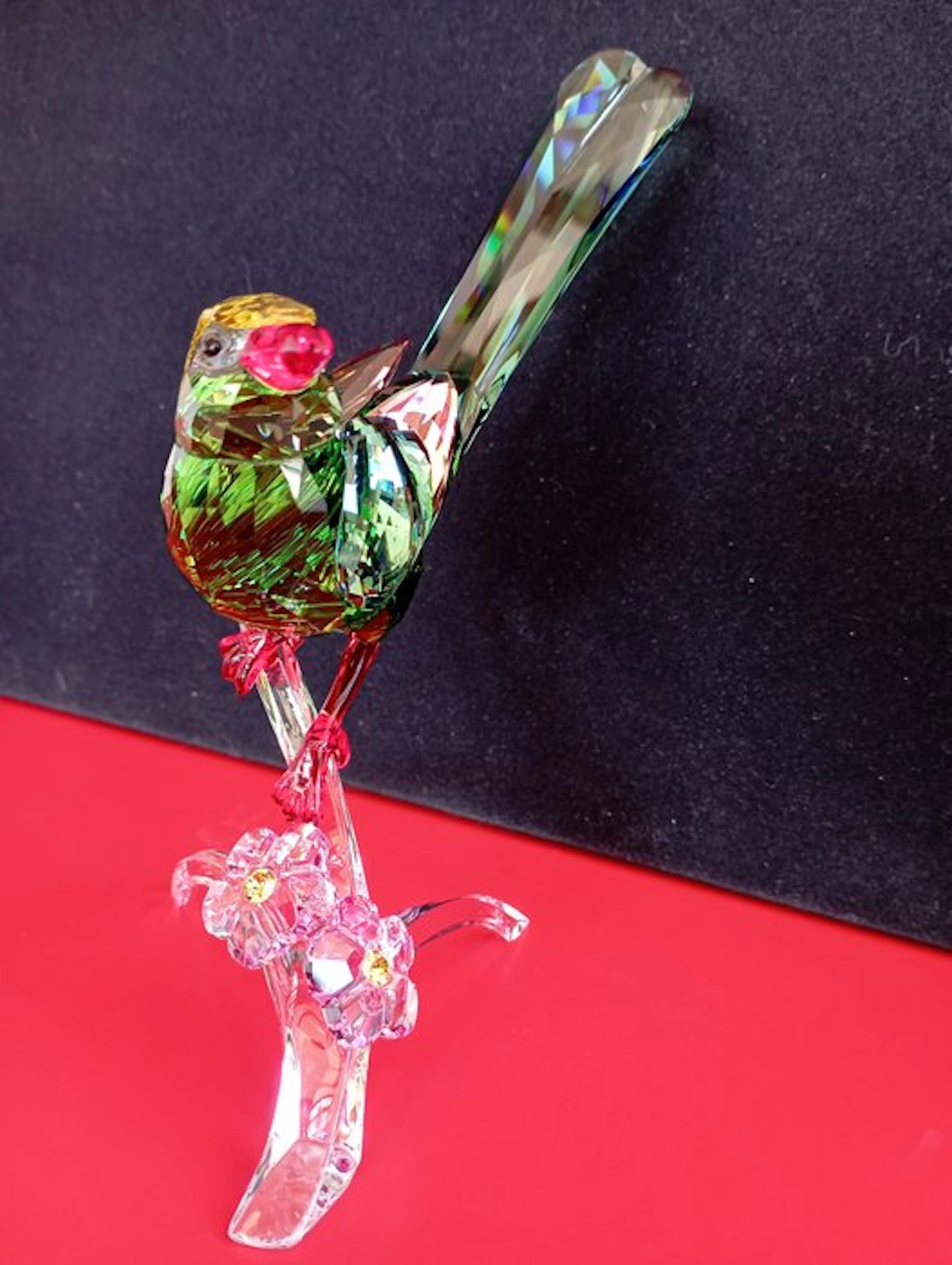 Swarovski - Figurine - Green Magpie - 5244650 - Box + Certificate - Crystal