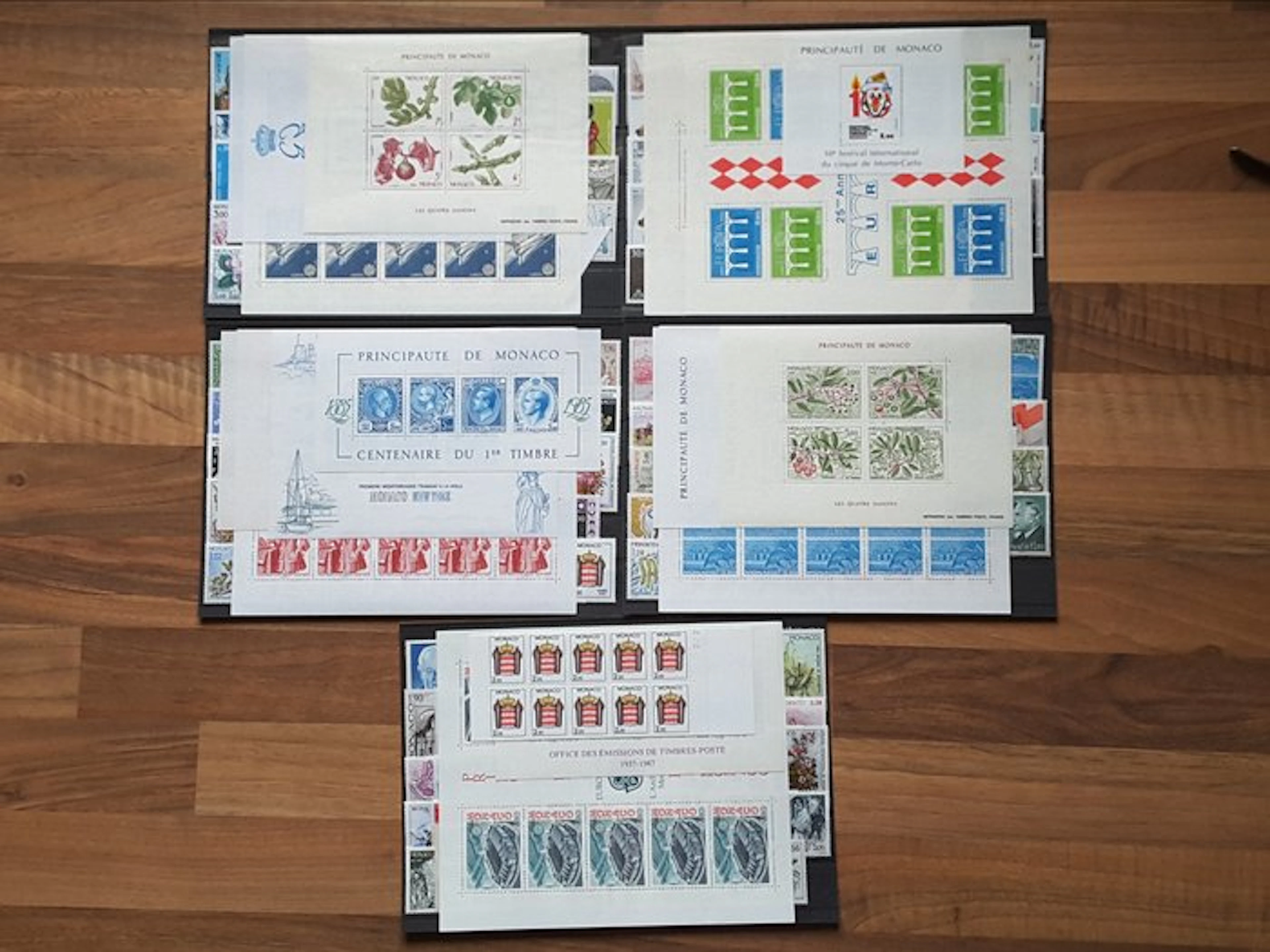 Monaco 1983/1987 - 5 full years of stamps