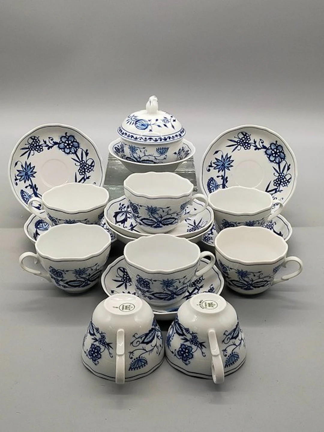 Coffee set - Kahla Zwiebelmuster Porzellan Kaffeeservice GDR - Porcelain