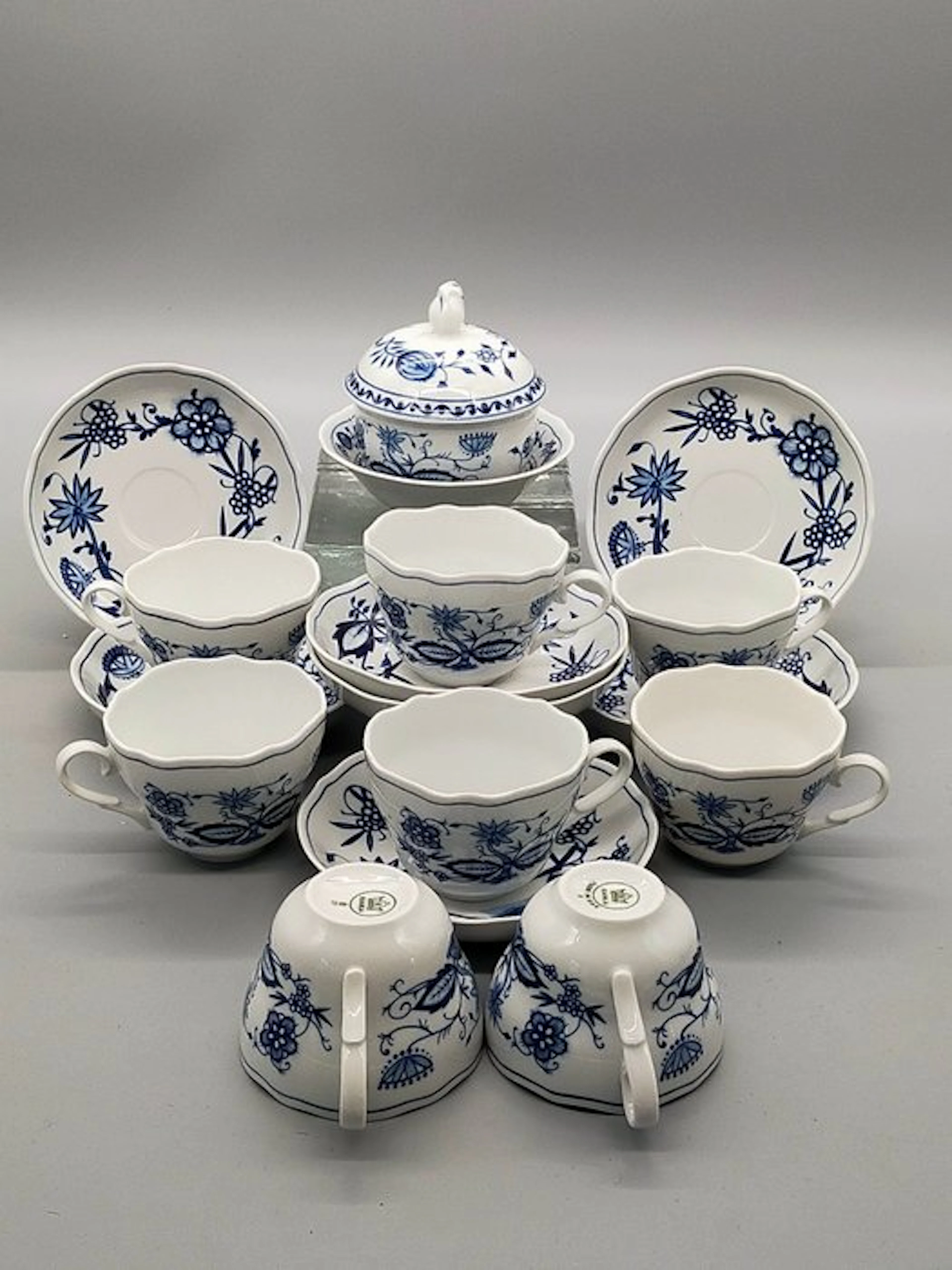 Coffee set - Kahla Zwiebelmuster Porzellan Kaffeeservice GDR - Porcelain