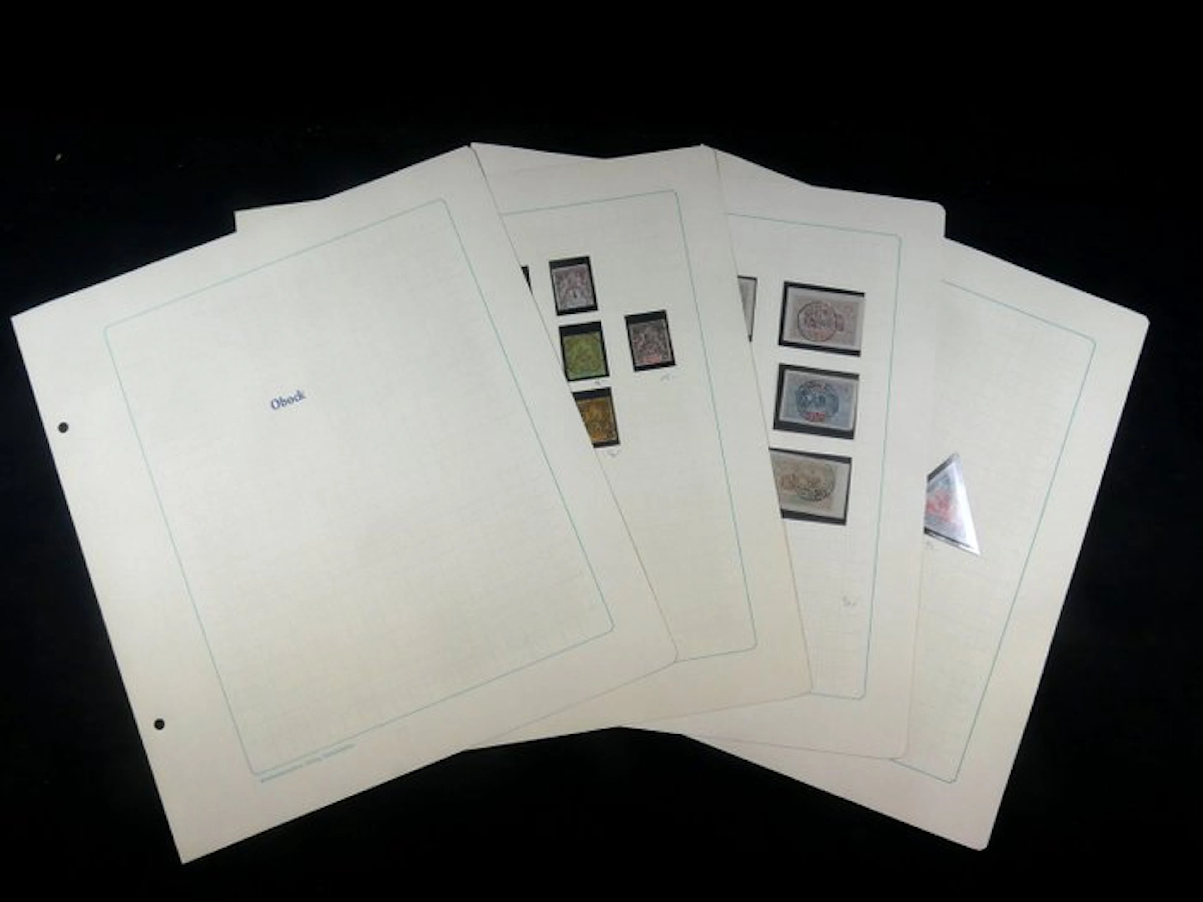 Obock - Collection on self-designed album pages