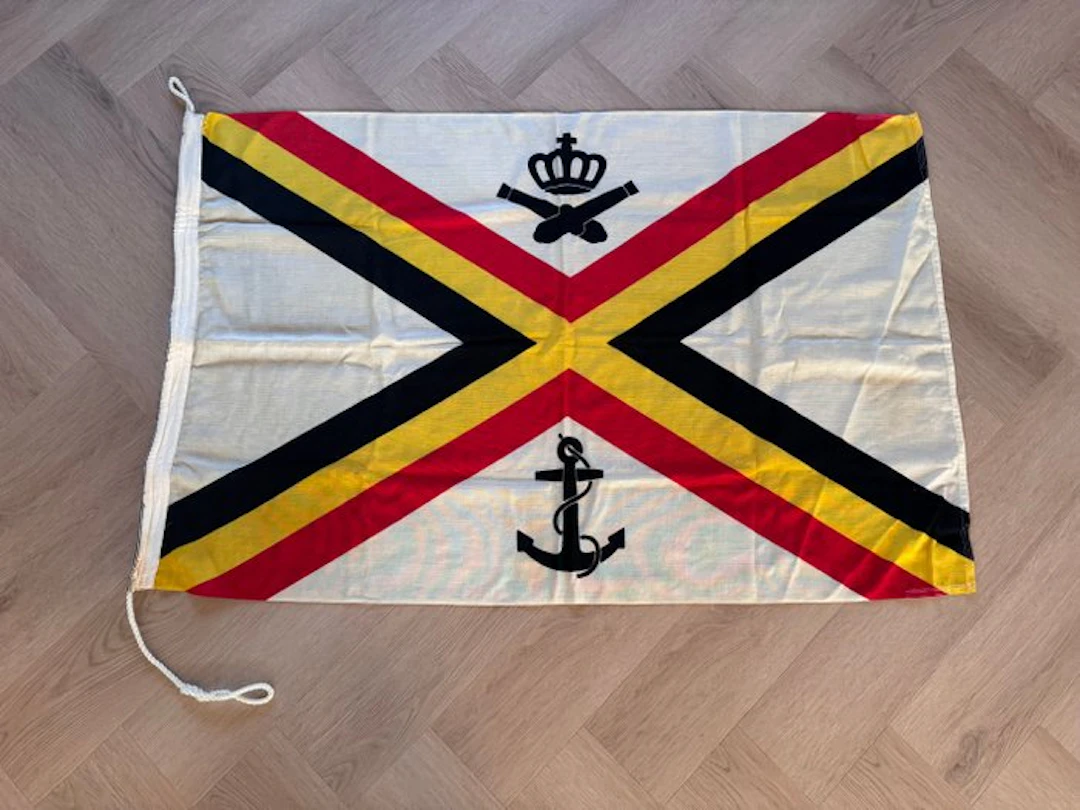 Belgium - Flag - Navy Flag / Naval Ensign – c. 1950–1980