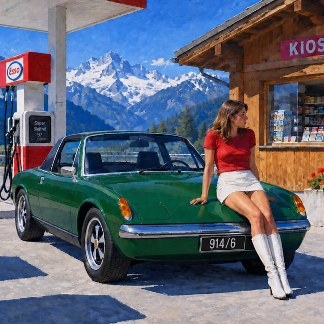 Le Yack - L'Été 70 — Porsche 914/6 de 1970 - Hand-signed