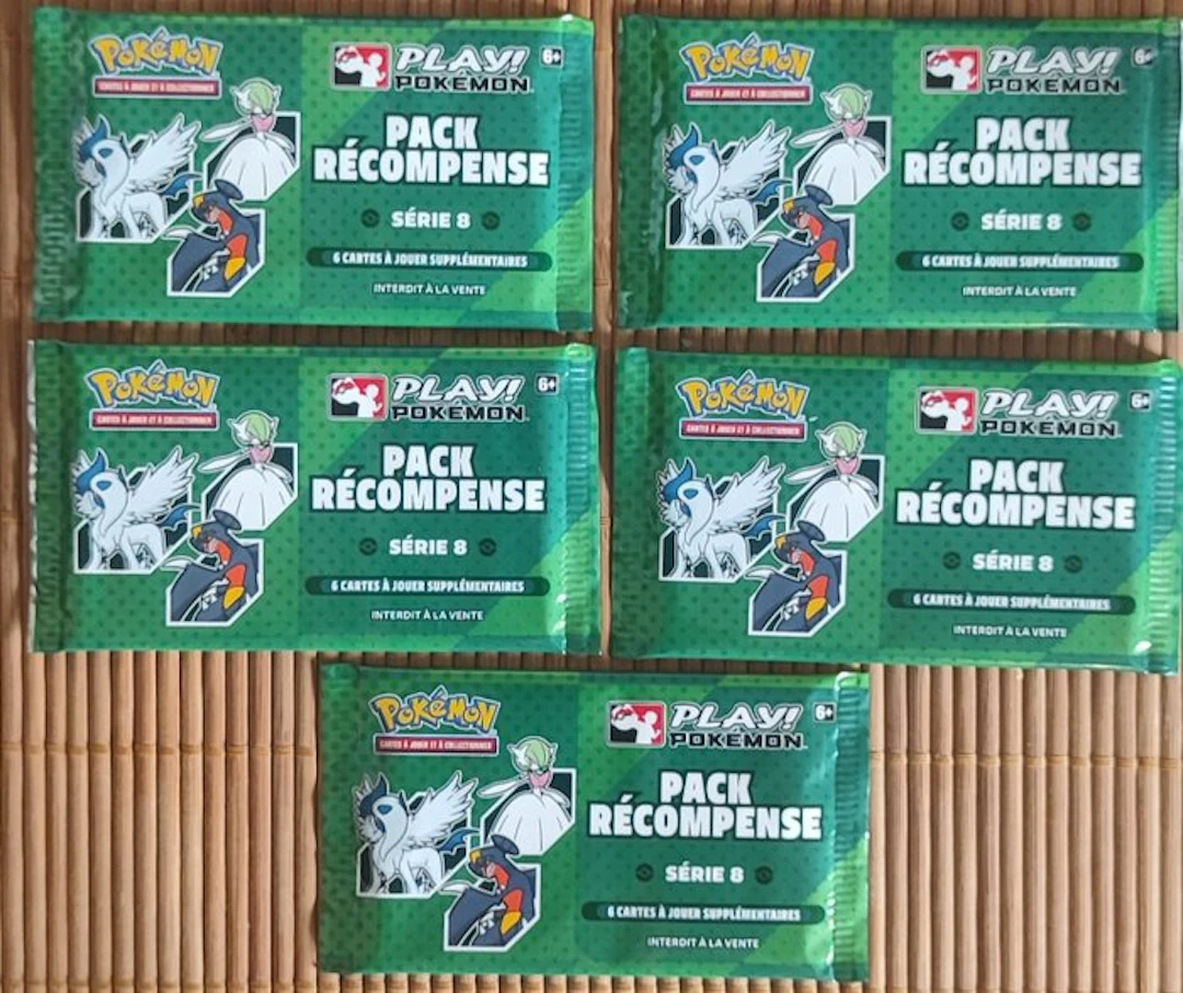 Pokémon - 5 Booster pack - Pack récompense série 8 fr