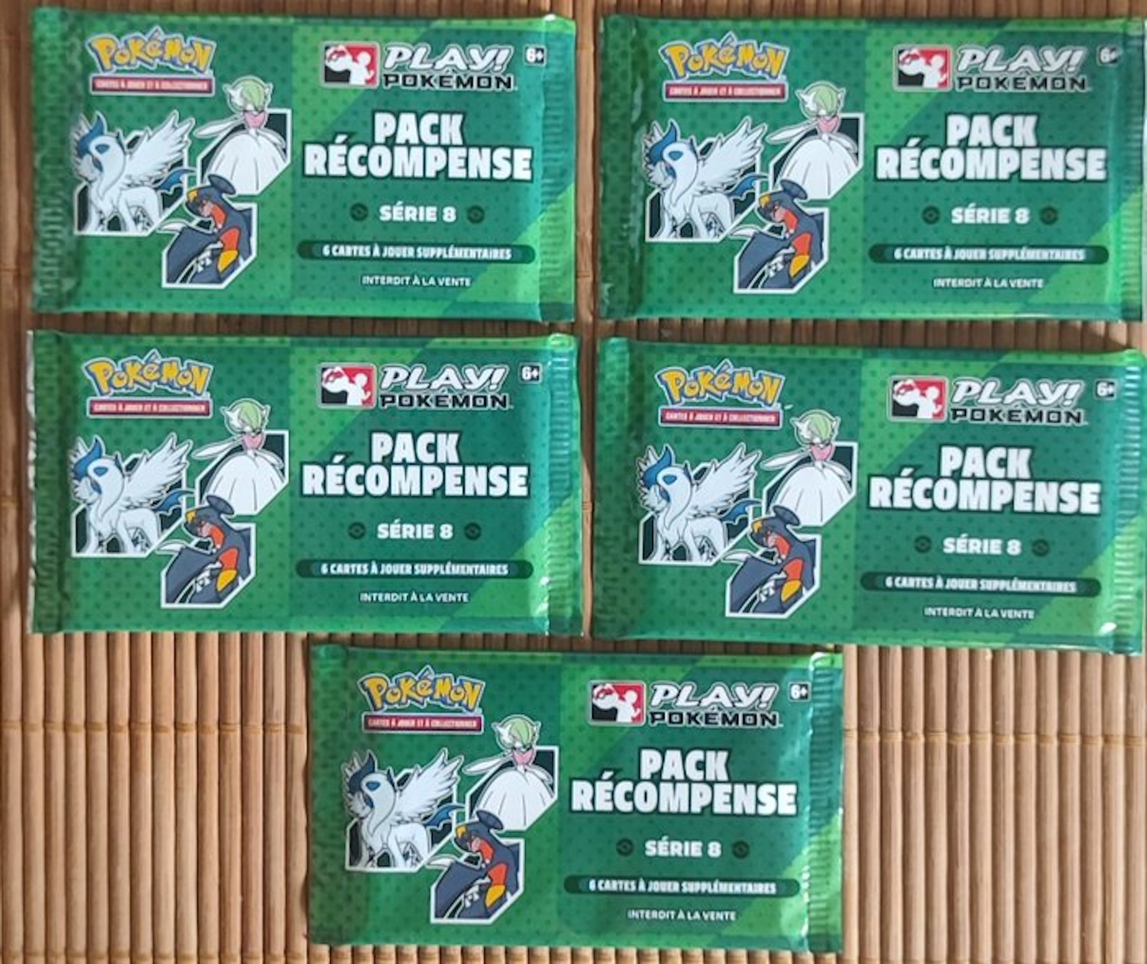 Pokémon - 5 Booster pack - Pack récompense série 8 fr