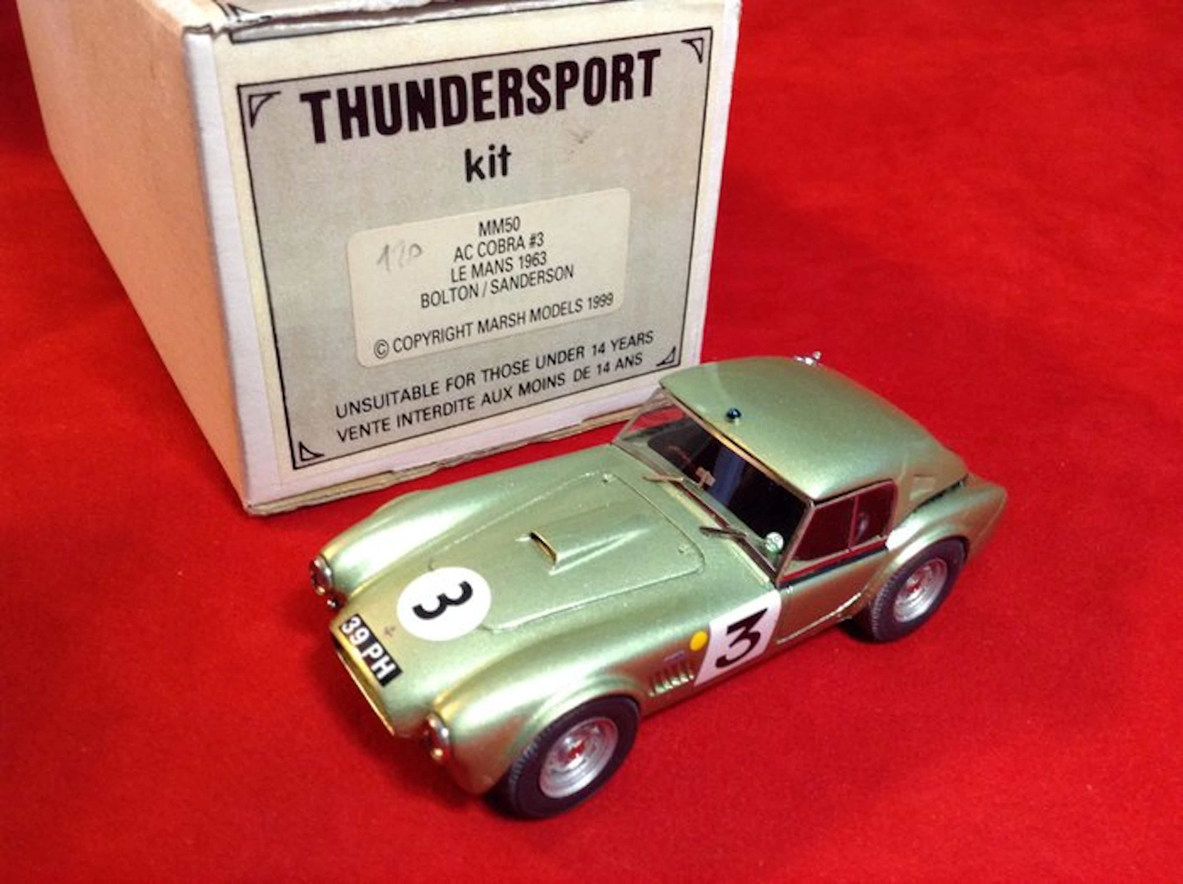 Marsh Models - Thundersport - made in England 1:43 - Model race car - ref