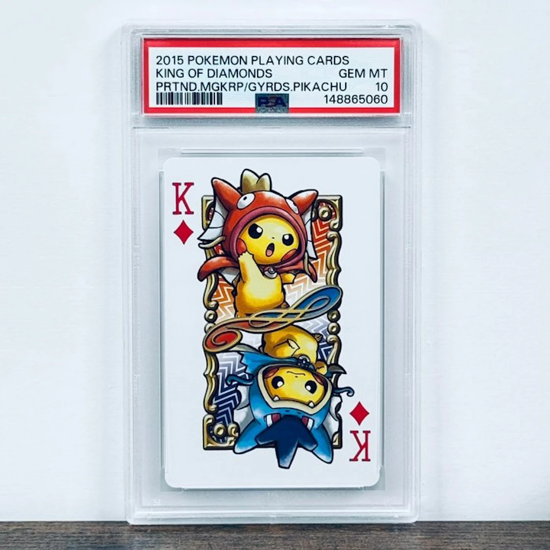 Pokémon Graded card - King of Diamonds (Pikachu) Poncho...