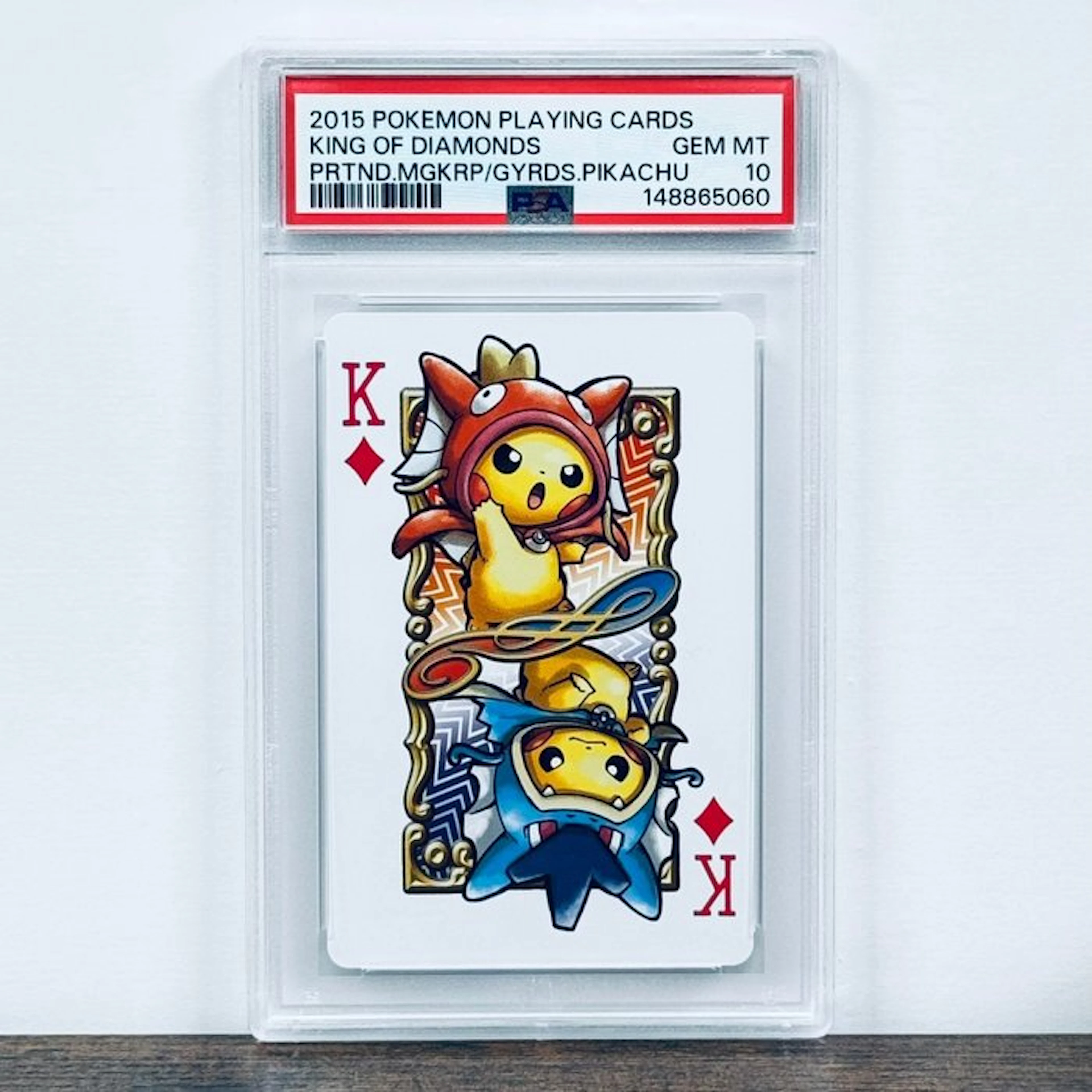 Pokémon Graded card - King of Diamonds (Pikachu) Poncho...