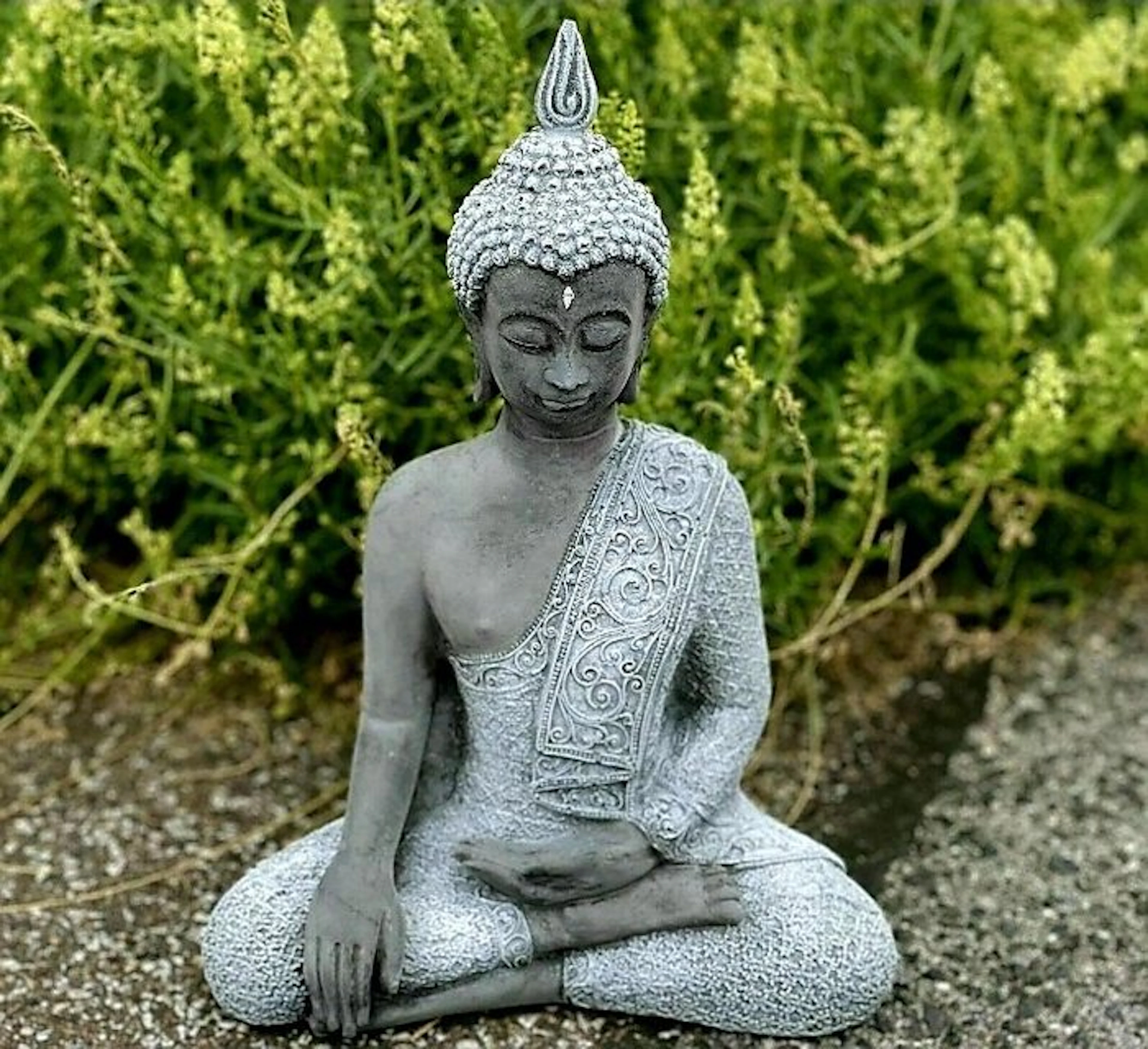 Frost-resistant stone statue of Shiva in meditation (33...