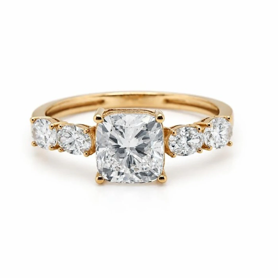 No reserve price - Ring - 14 kt
