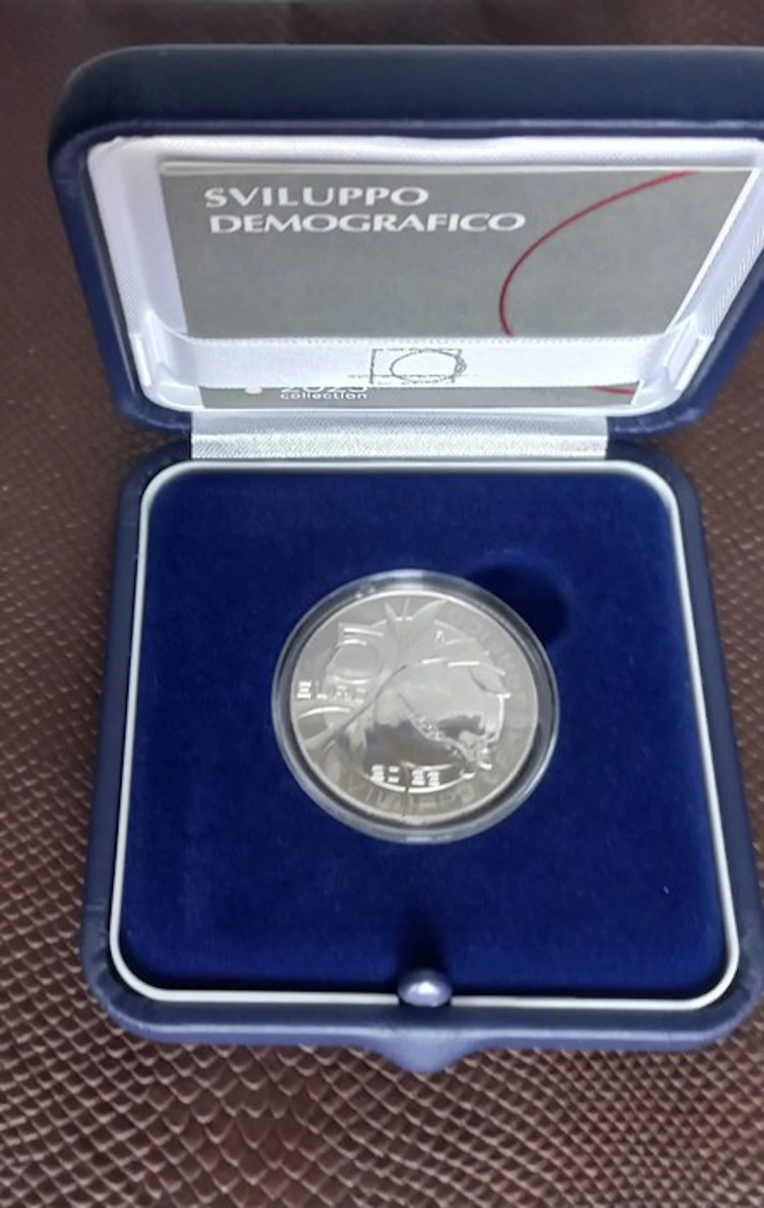 Italy. 5 Euro 2023 "Sviluppo demografico" Proof (No reserve price)