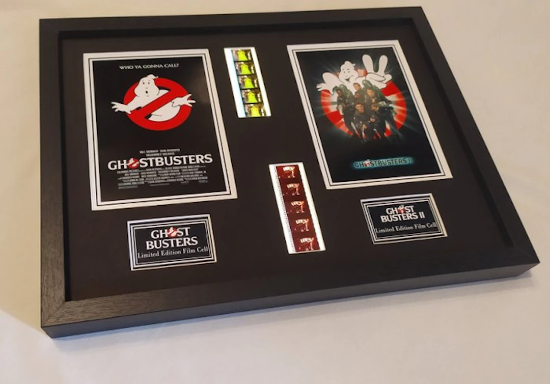 Ghostbusters (1984) and Ghostbusters 2 (1989) .Filmcell Display Lightbox