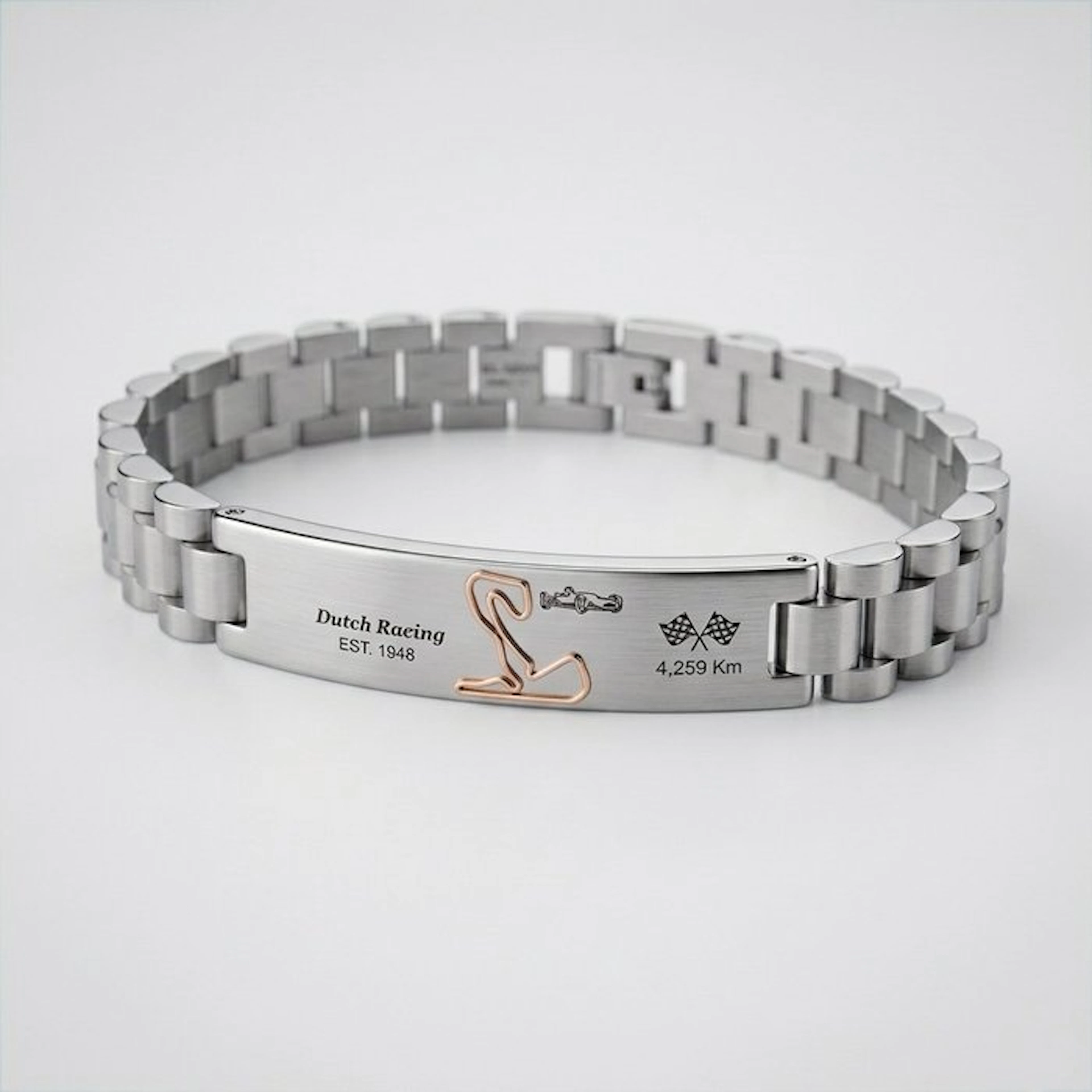 18 kt. - Base bracelet in surgical steel