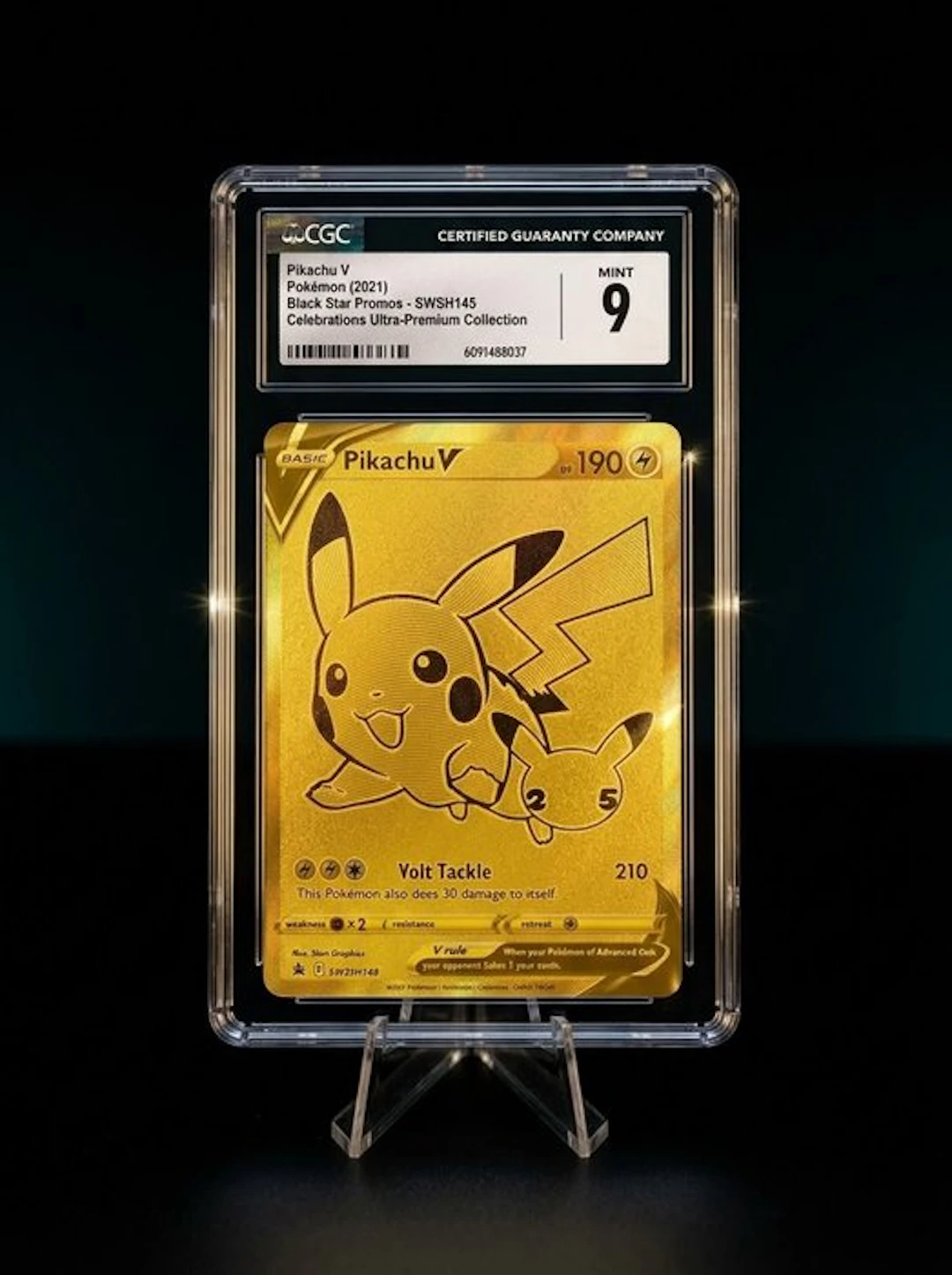 Pokémon - 1 Graded card - Pikachu SWSH145 Promo card