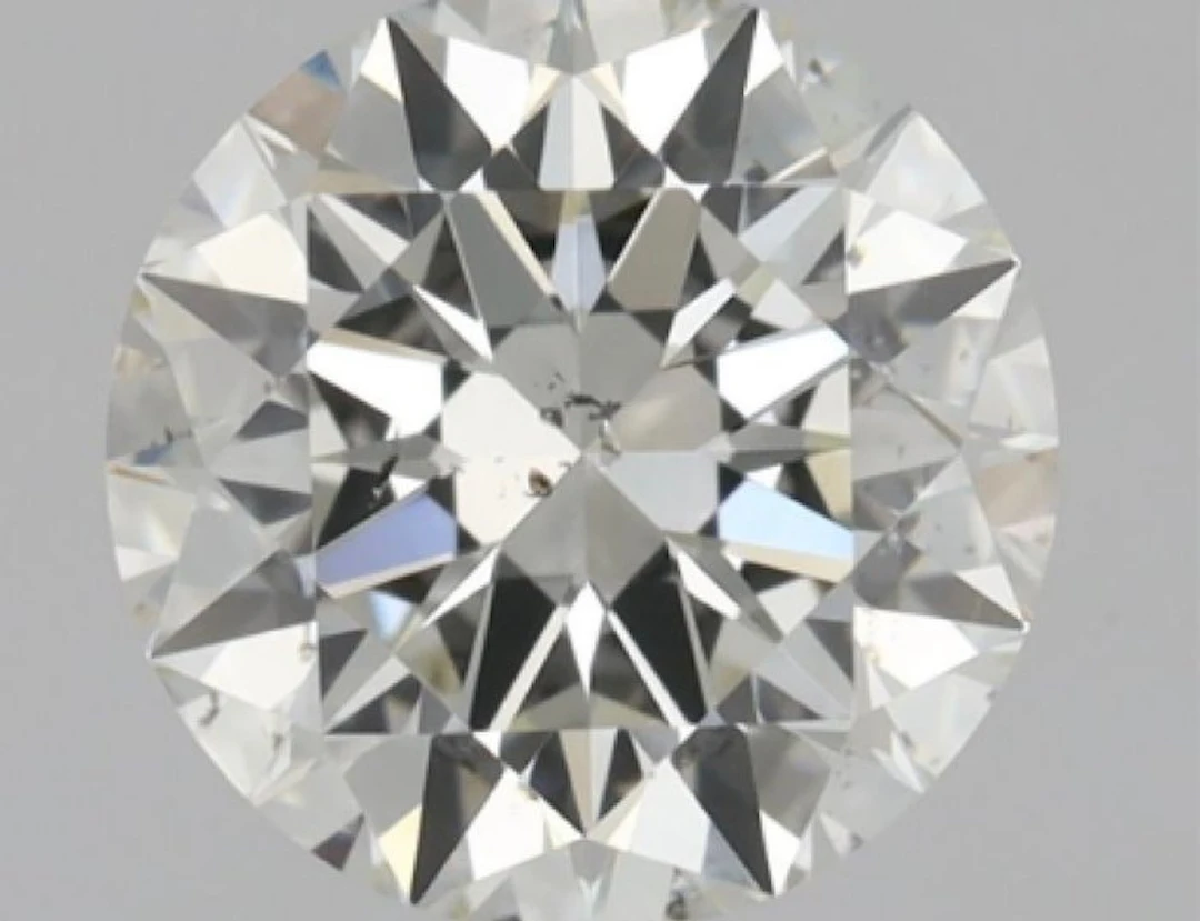 1 pcs Diamond (Natural) - 0.61 ct - Round - J - SI2...