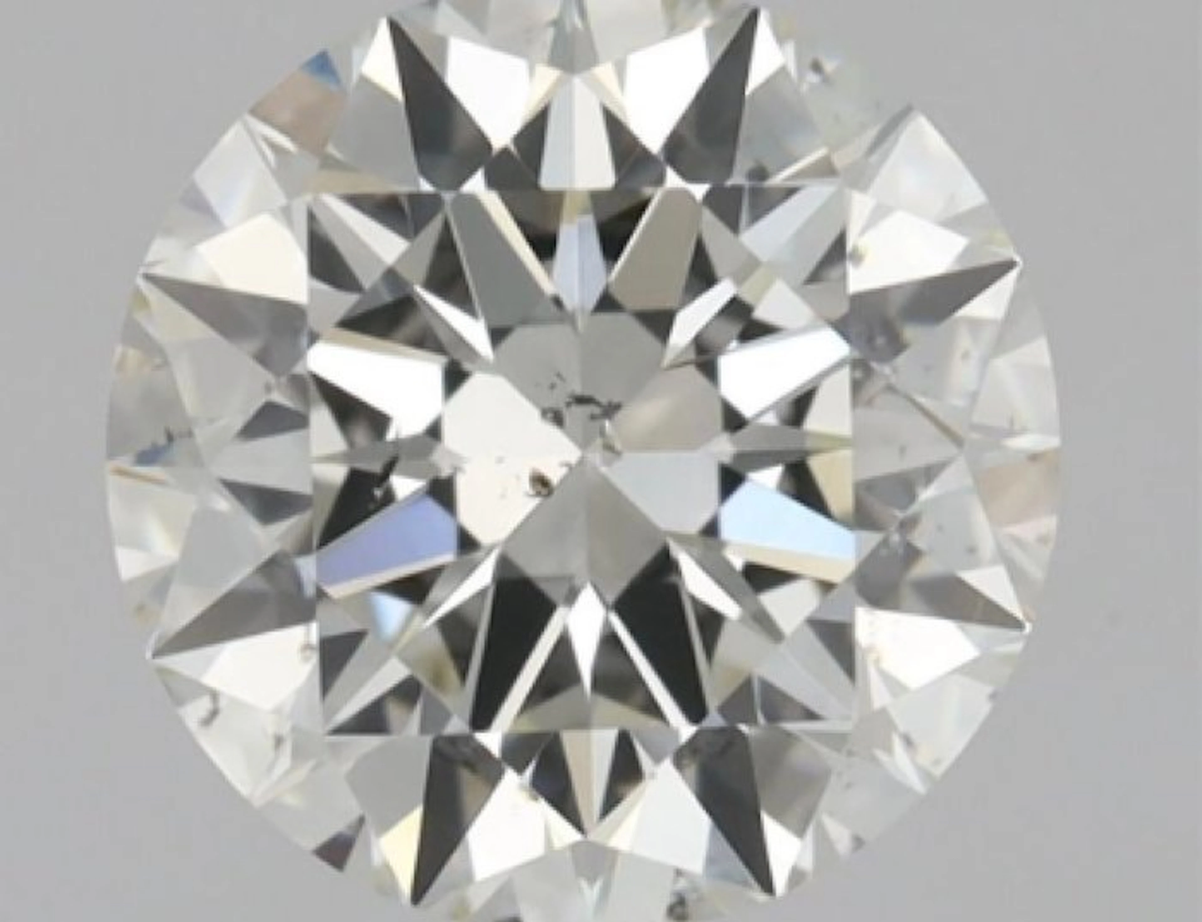 1 pcs Diamond (Natural) - 0.61 ct - Round - J - SI2...