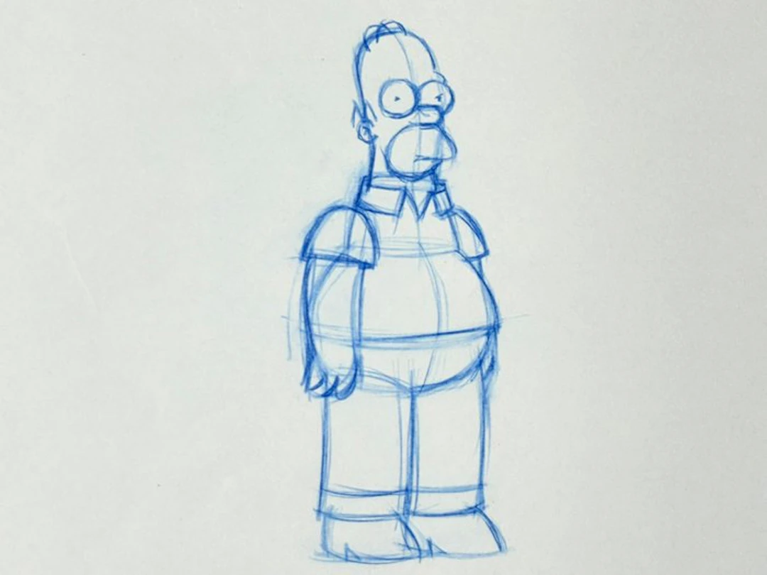 Gracie Films - Original Animation Drawing of Homer Simpson