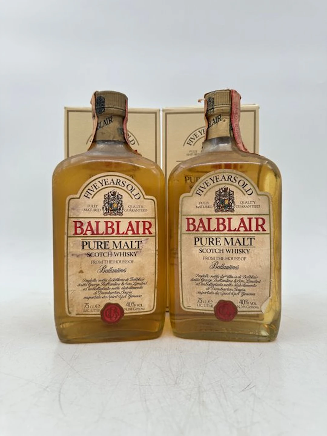 Balblair 5 years old Pure Malt - b. 1980s - 75cl - 2 bottles