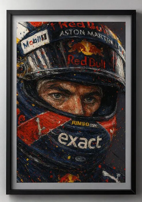 Max Verstappen kunstwerk Limited edition world wide