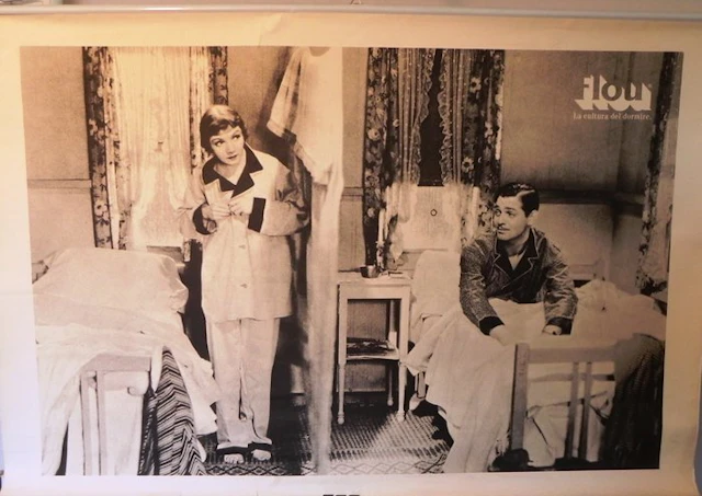 Frank Capra - E' accaduto una notte - poster Clark Gable e Claudette Colbert