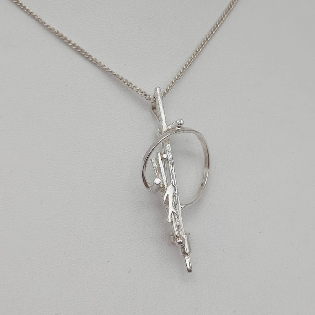No reserve price - Necklace with pendant Silver - Anneke Schat