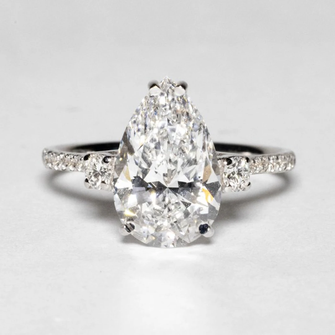 No reserve price - Engagement ring - 18 kt