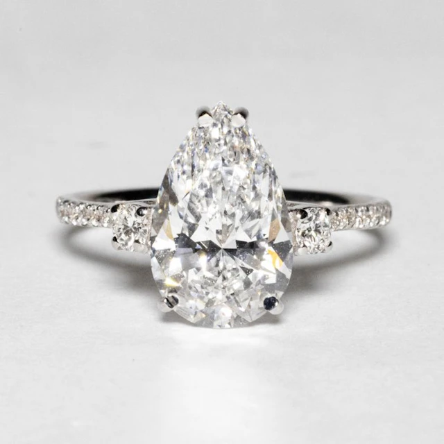 No reserve price - Engagement ring - 18 kt