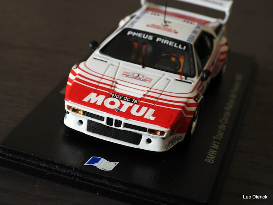 Spark 1:43 - Model car - BMW M1, Tour de Corse Rallye de France (1983)
