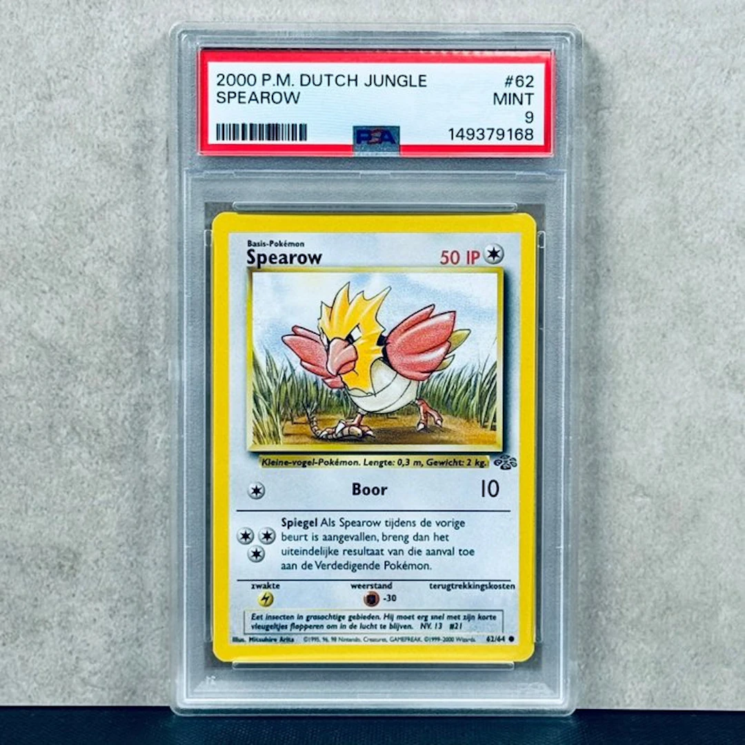 Pokémon Graded card - SPEAROW #62 2000 P.M. DUTCH JUNGLE - Pokémon - PSA 9