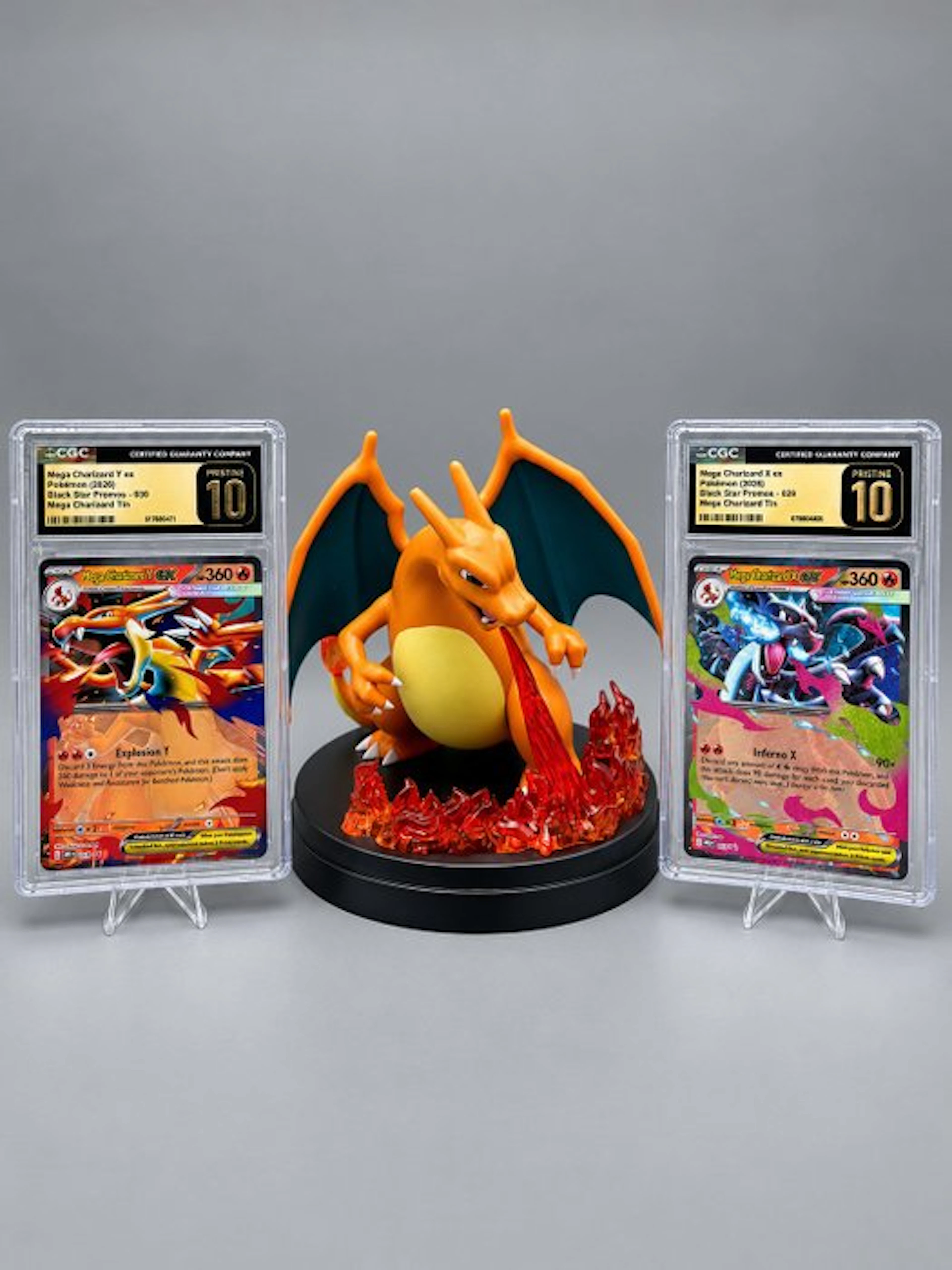 Pokémon - 2 Graded card - Mega Charizard X ex & Mega...