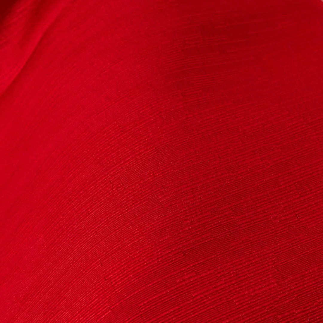 Ottoman fabric - Linen effect - Ruby red - Upholstery fabric - 250 cm - 280 cm