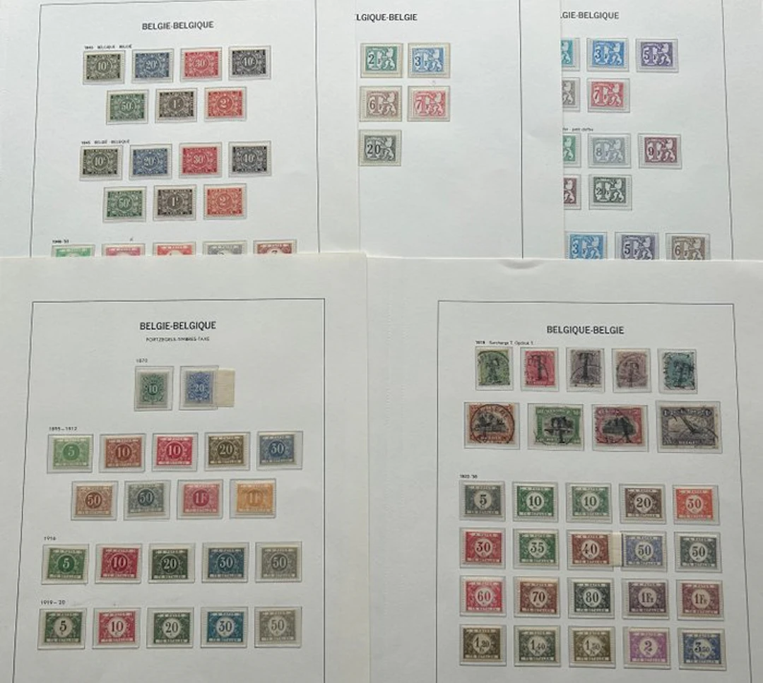 Belgium 1870/1986 - Complete collection of penalty...