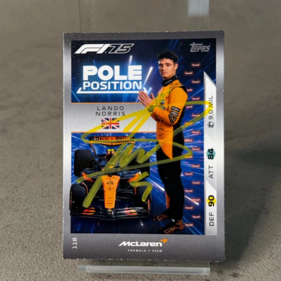 Mclaren - Topps 118 Pole Position Signed - Lando Norris - 2025 - Trading Card