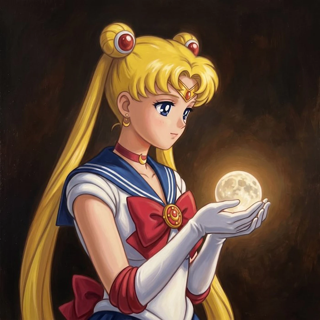 MEDSAN - Sailor Moon Holding the Moon (月を抱くセーラームーン) - UNIQUE WORK
