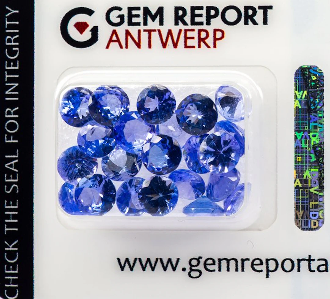 No reserve price - 22 pcs Tanzanite - 9.91 ct - Gem...