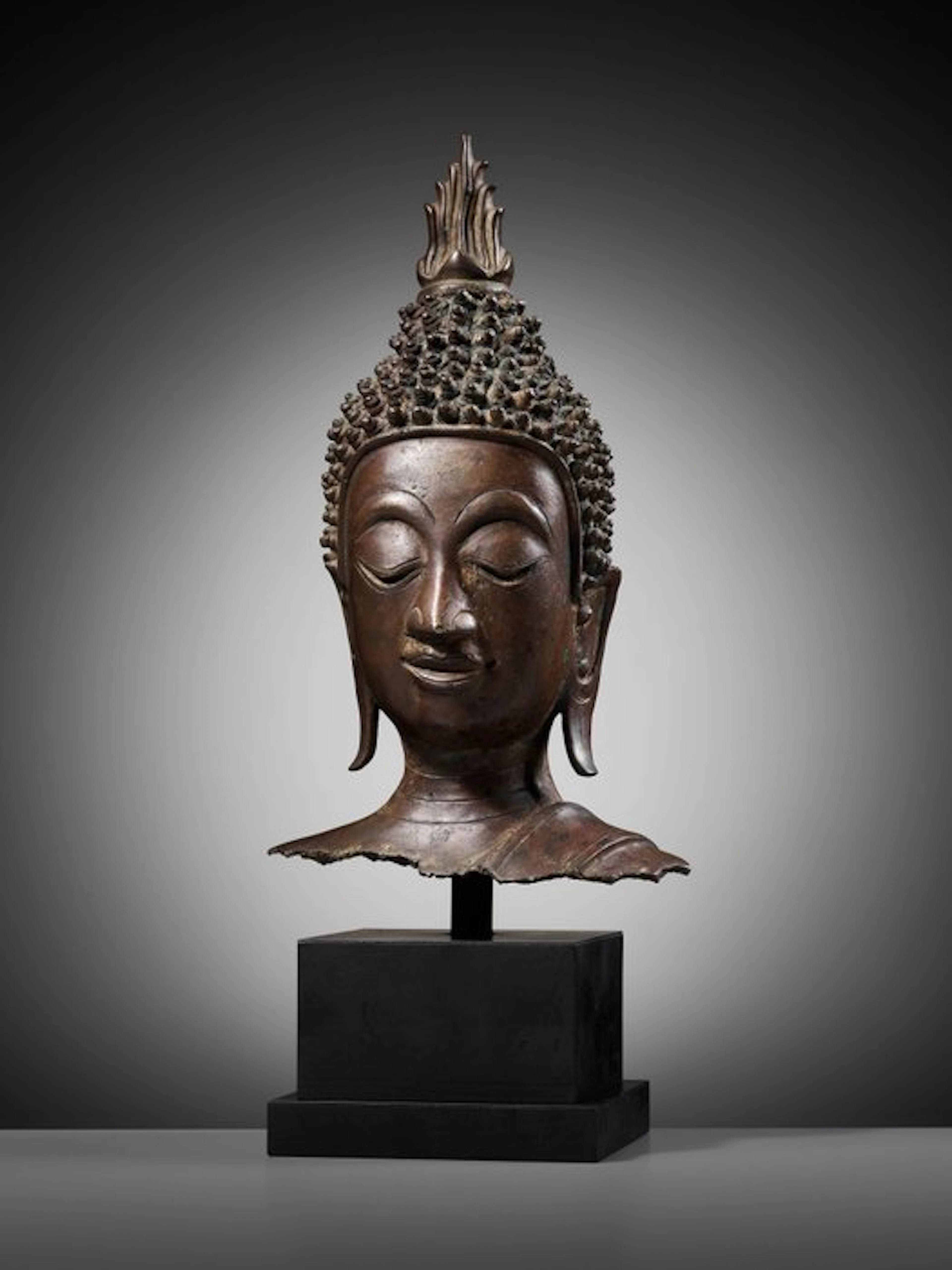 Laos – Kingdom of Lan Xang Bronze / copper alloy Large...