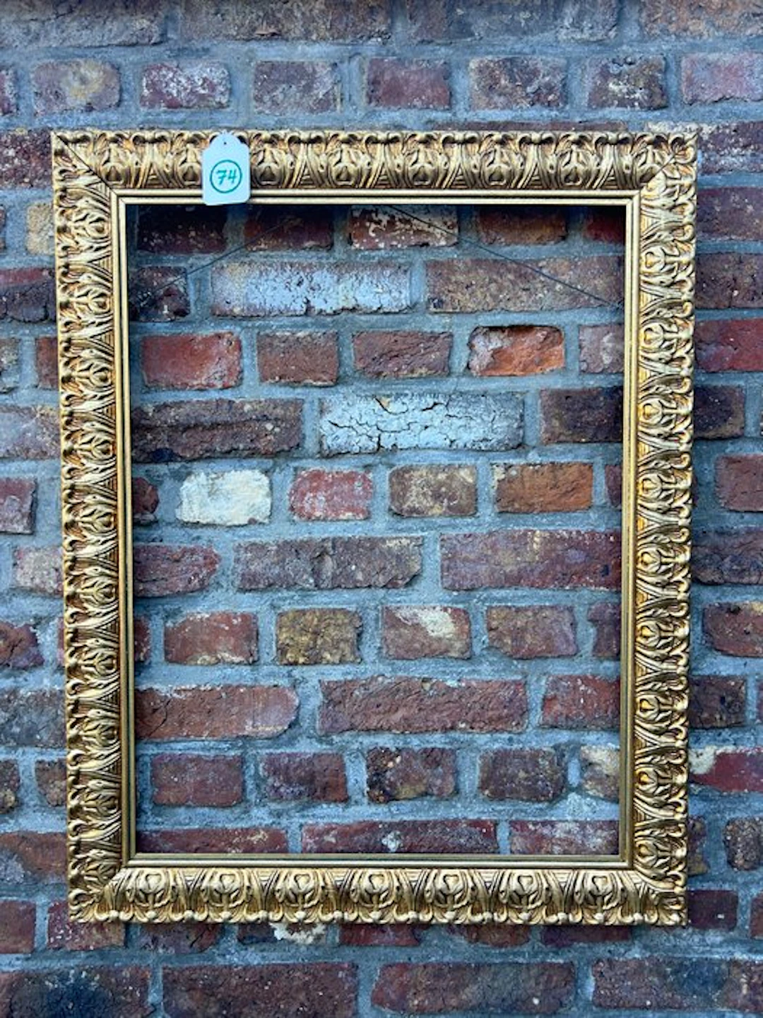 Frame - 74. Old gold-gilded picture frame. For painting 71x54 cm