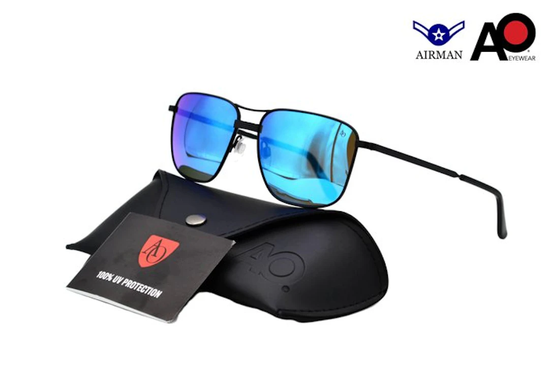 Other brand - American Optical - AIRMAN - Blue Mirrored...