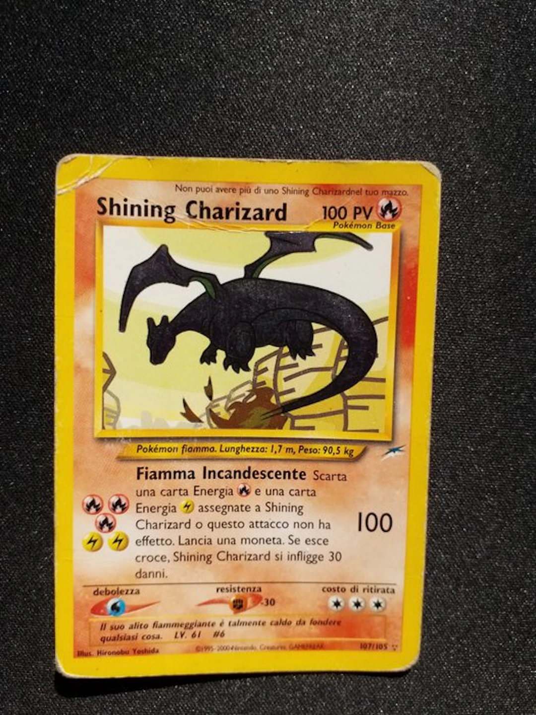 Pokémon - 1 Card - Shining Charizard 107/105 Secret rare