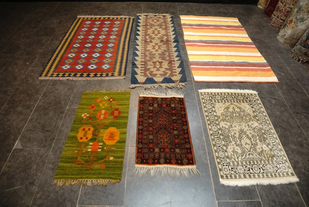 6-piece Oriental rug set: exquisite craftsmanship in...